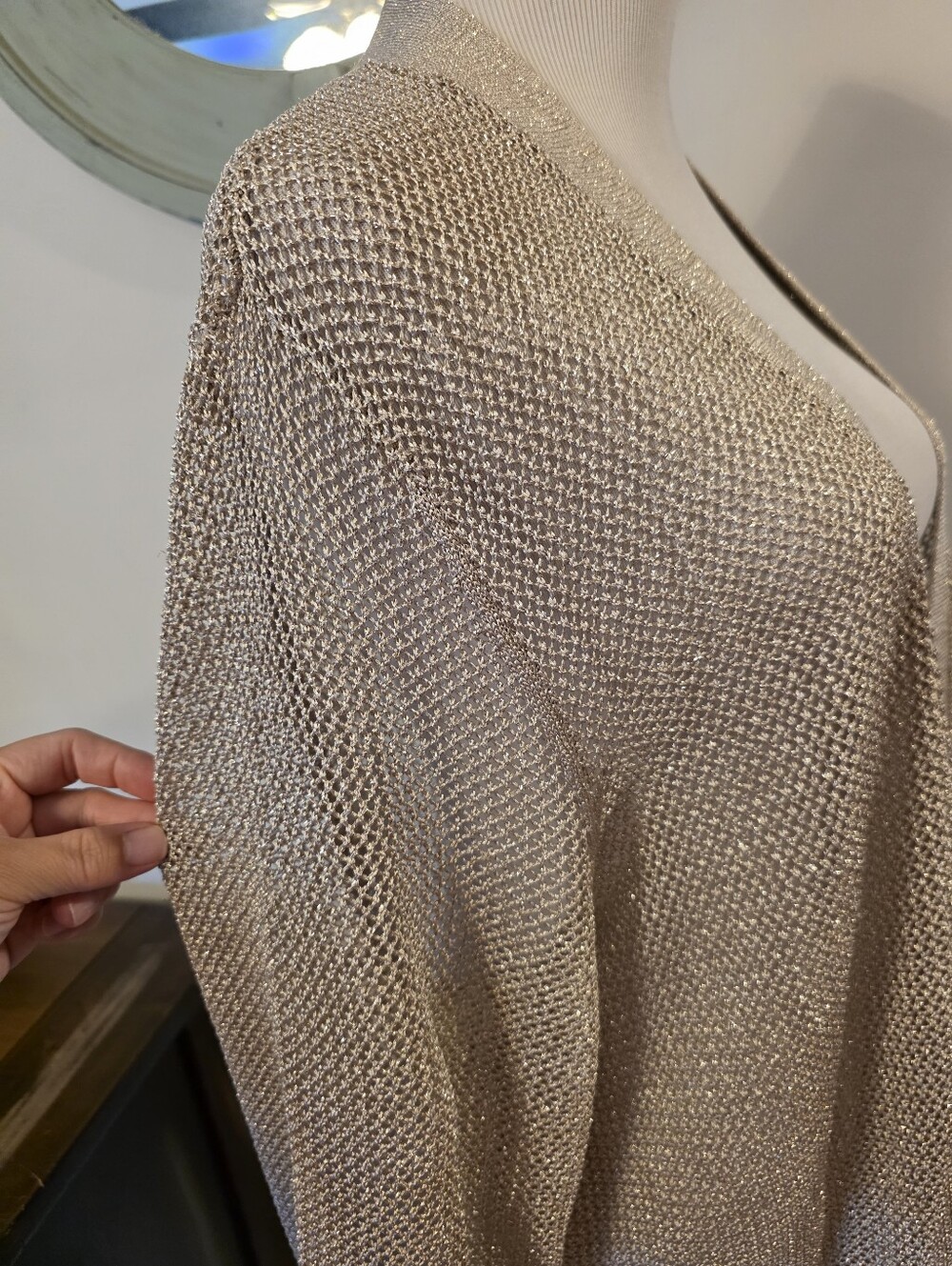 Chico's Travelers Size 3 (XL) RARE Gold Jules Pocket Cardigan Jacket New w/ Tags - Picture 4 of 9